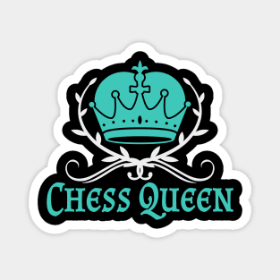 Chess Queen Player Crown Women Magnet