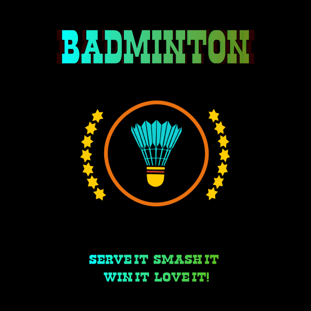 Badminton Smash it by fantastic-designs