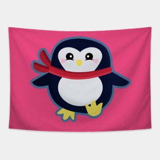 Kawaii Penguin Tapestry