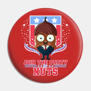 Join the party, Go Nuts Pin