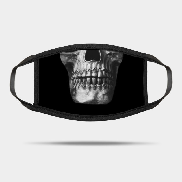 Face Mask Skull On Black Background Skull Face Mask Mask