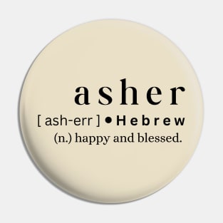 Asher Pin