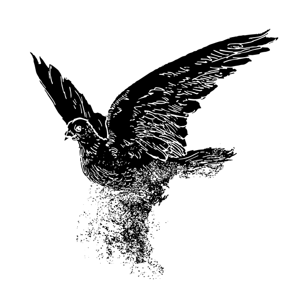 white dove of peace dispersion by HBfunshirts