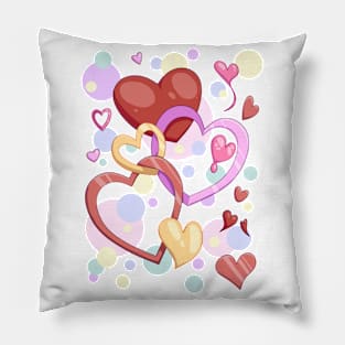 Confetti Hearts Pillow