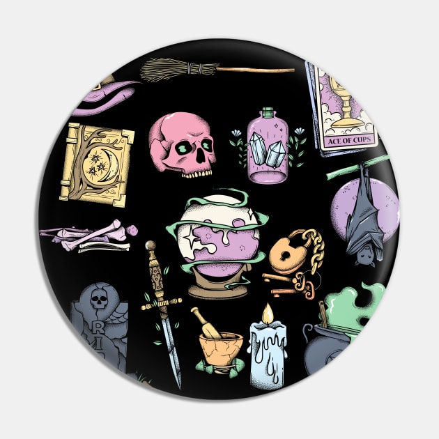 Spooky Season Pin by LylaLace Studio