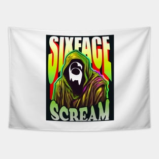 Scream VI (Scream 6) ghostface sixface horror movie graphic design Tapestry