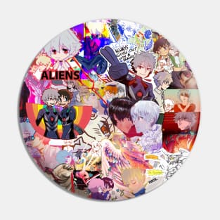 NGE! Kaworu Nagisa Master Collage Pin