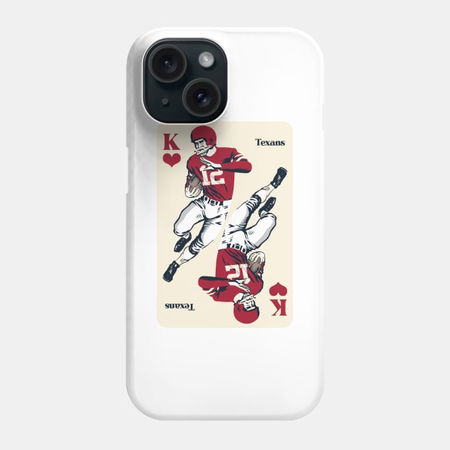 Houston Texans King of Hearts Phone Case by Rad Love