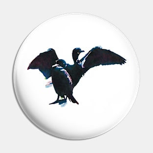 Double-crested Cormorants Pin