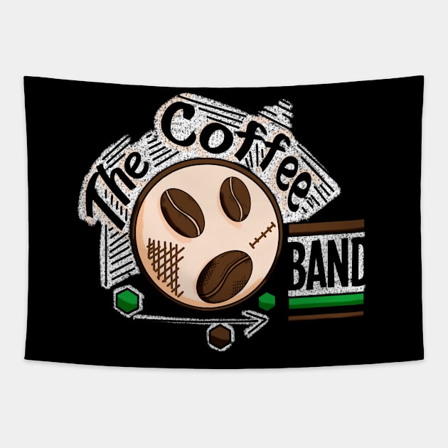 Coffee Band - Coffee Music Lovers Tapestry by HCreatives