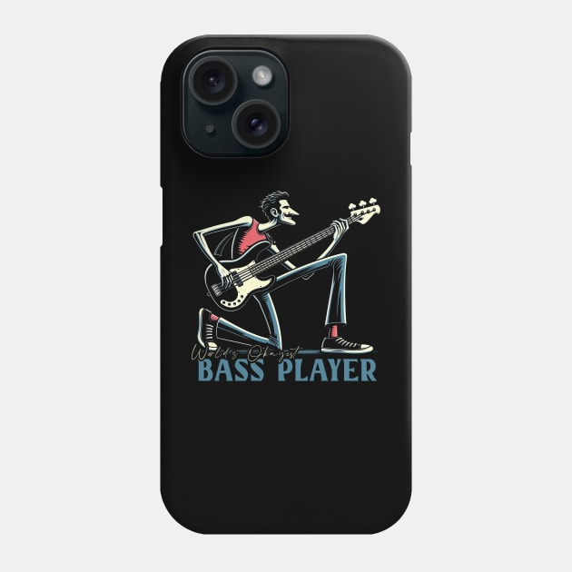 Worlds Okayest Bass Player Phone Case by Trendsdk