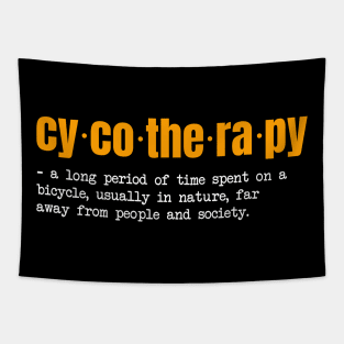 Cycotheraphy Definition Biker Edition Tapestry