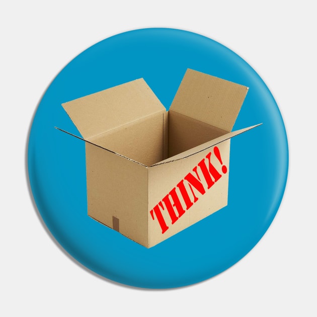 Think Outside the Box Pin by TeeMax