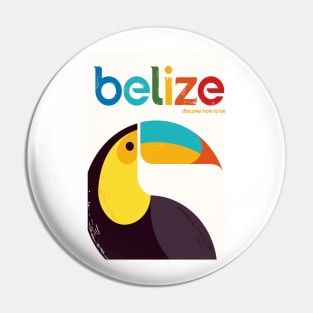 Belize, The Toucan, Travel Poster Pin