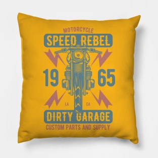 Dirty Garage 1965 Pillow