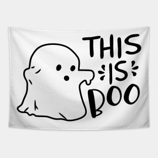 This Is Boo Sheet Ghost Retro Halloween Costume Men Women Tapestry