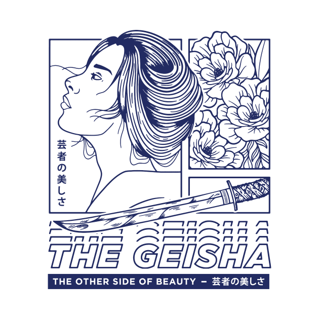 Geisha Japanese illustration by Spes.id