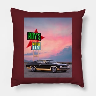 Roy's Motel Cafe Route 66 Pillow