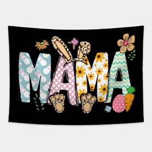 Leopard Floral Mama Bunny HapEaster Mother'S Day Eggs Tapestry