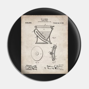 Toilet Patent - Bathroom Art - Antique Pin