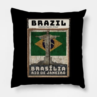 make a journey to Brazil Pillow