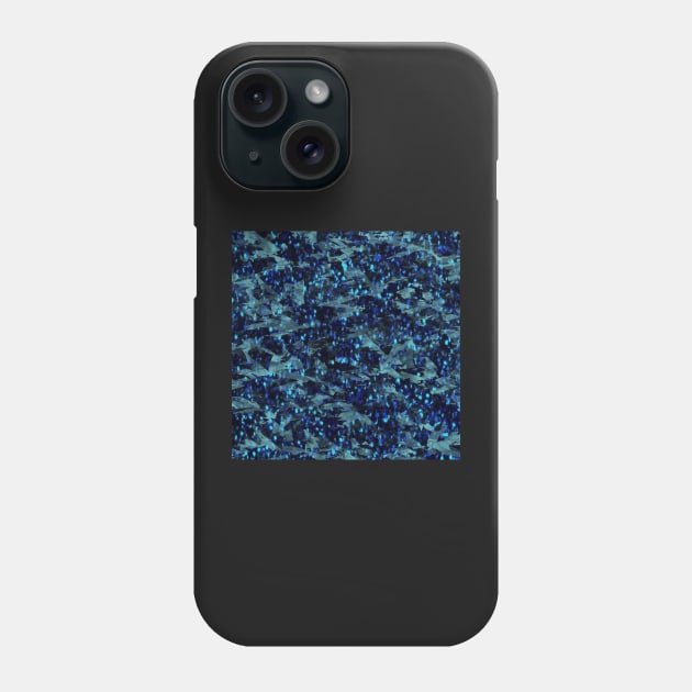 Metallic blue1 Phone Case by CreaKat