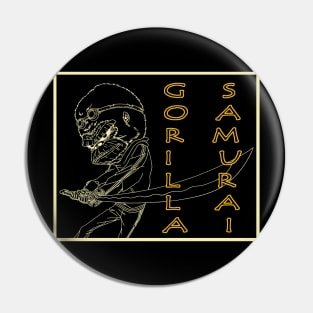 Gorilla Samurai Pin