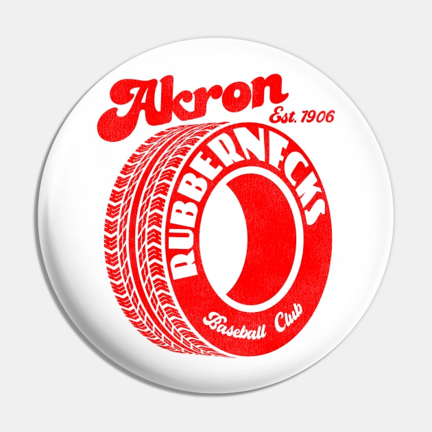 Defunct Akron Rubbernecks Baseball Team Pin by Defunctland