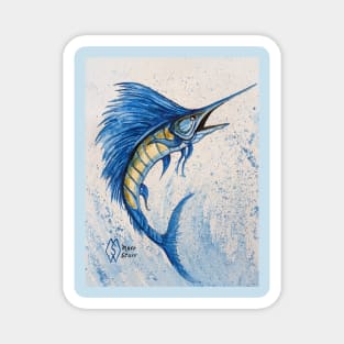 Sailfish jumping out of the sea Magnet