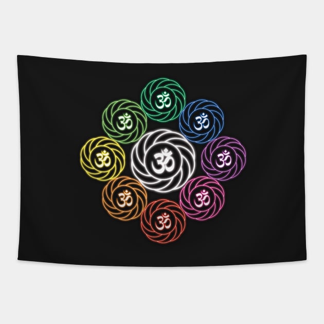 Om ohm symbol Tapestry by jeshiolip