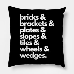 Bricks & Brackets & Plates & Slopes Pillow