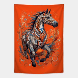 Tribal Horse Tapestry