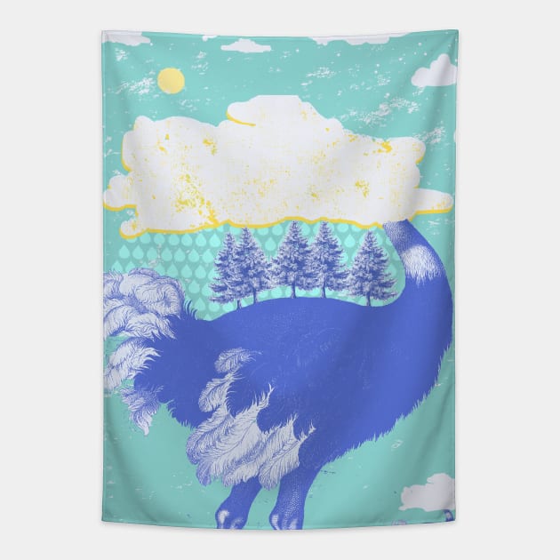 Head in the Clouds Tapestry by Showdeer