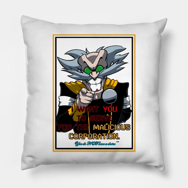 Malicious Corporation Recruitment Pillow by JETX Official Store_1