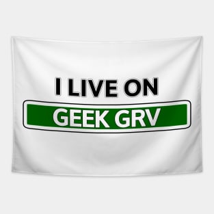 I live on Geek Grv Tapestry