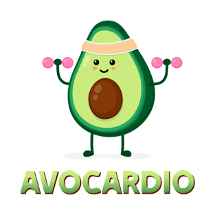 Avocardio Avocado Fitness Workout T-Shirt