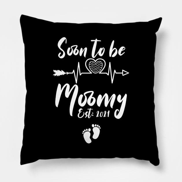 soon to be mommy est 2021 Pillow by Gaming champion