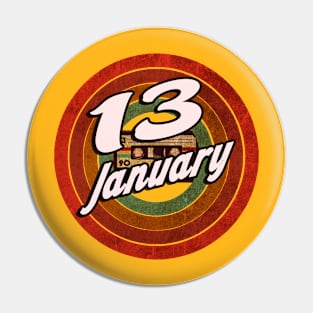 13 January Pin