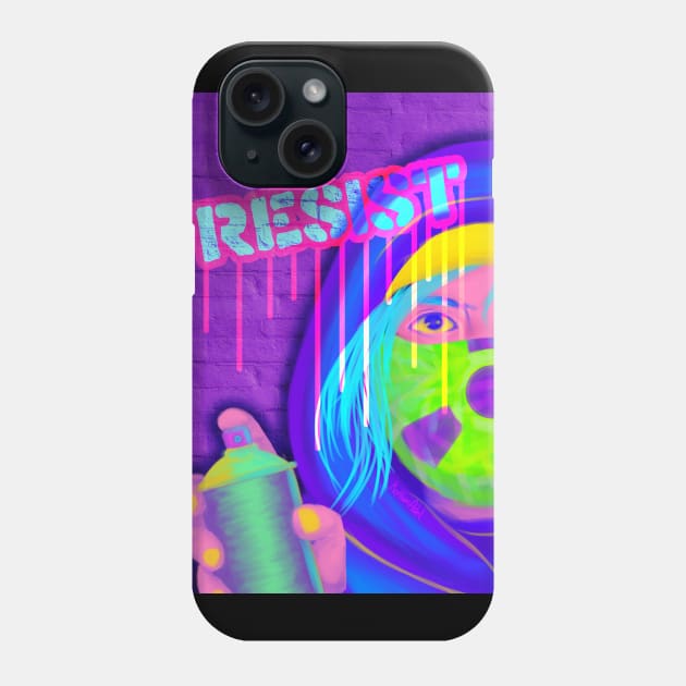 RESIST Grafitti Phone Case by Always Rotten