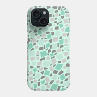 Broken Tiles Mosaic Pattern Cool Green Background GC-120-1 Phone Case