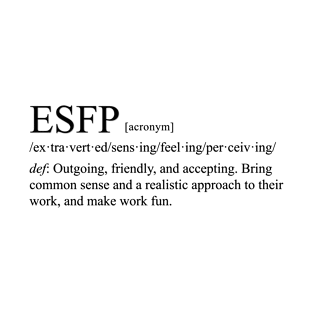 ESFP Personality (Dictionary Style) Light T-Shirt