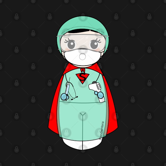 Kokeshi Nurse Superheroine by Pendientera