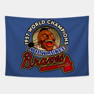 1957 Milwaukee Braves World Champions Tapestry