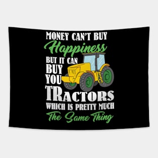 Tractor Happiness Farmer Tapestry