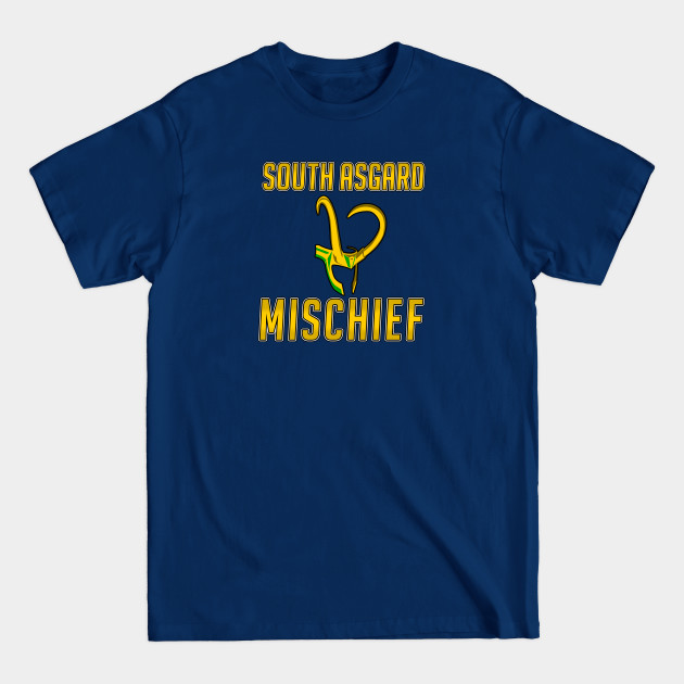 Discover South Asgard Mischief - Marvel Sports Mashup - Marvel - T-Shirt