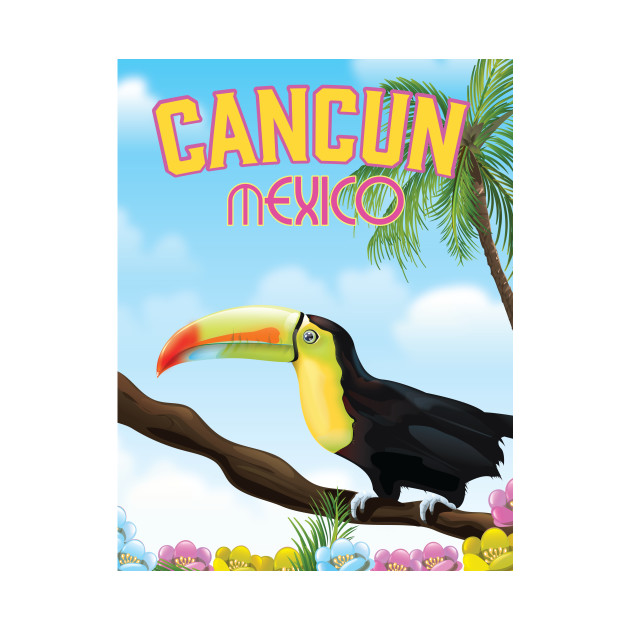 Cancun Mexico Travel poster by nickemporium1