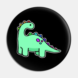 Little Rainbow Dinosaur Pocket Pin