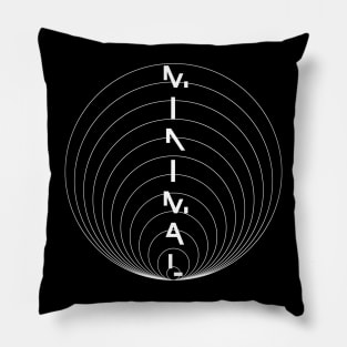 MINIMAL black and white geometrical Design out of circles Pillow