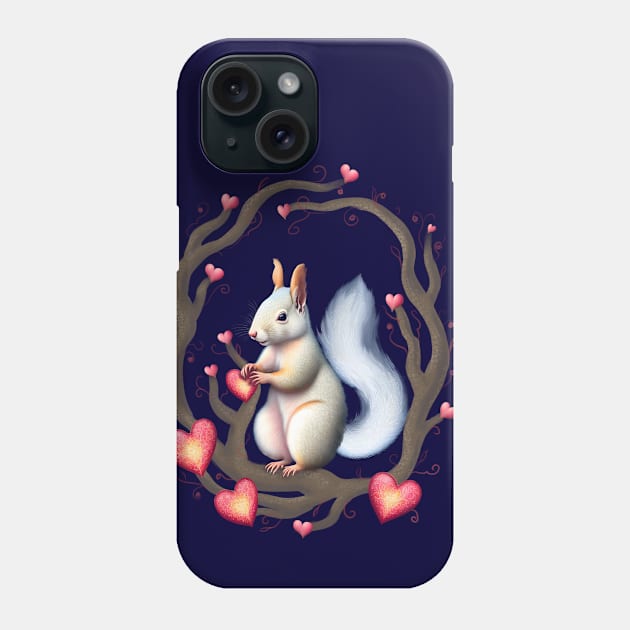 Love Squirrel Phone Case by Noewi