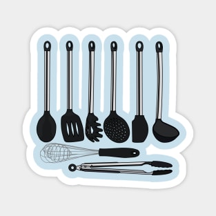 Kitchen utensil cartoon illustration Magnet